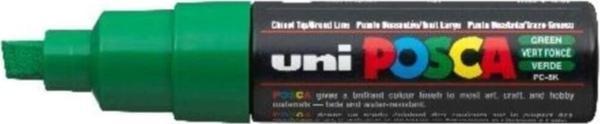 Uni-Ball Posca Su Bazlı Boyama Kalemi 8.0 Poster Markörü 8.0 Mm Yeşil pc-8k (6 Lı Paket) - Image 1