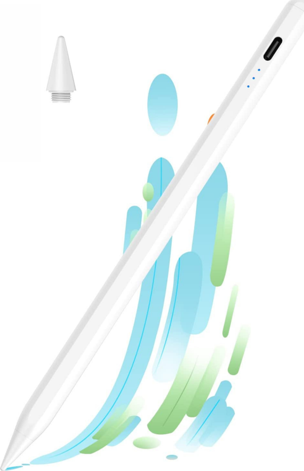 iPad 2023 Yeni Nesil Stylus Kalem Eğim Hassasiyetli Avuç İçi Redli Apple Kalem - Image 1