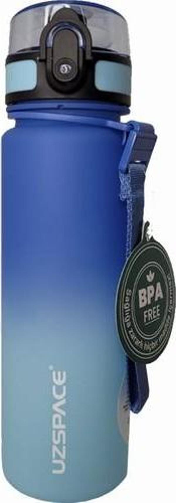 Uzspace Tritan Su Matarası 500ML VGN3026 Dark Blue Light Blue - Image 1