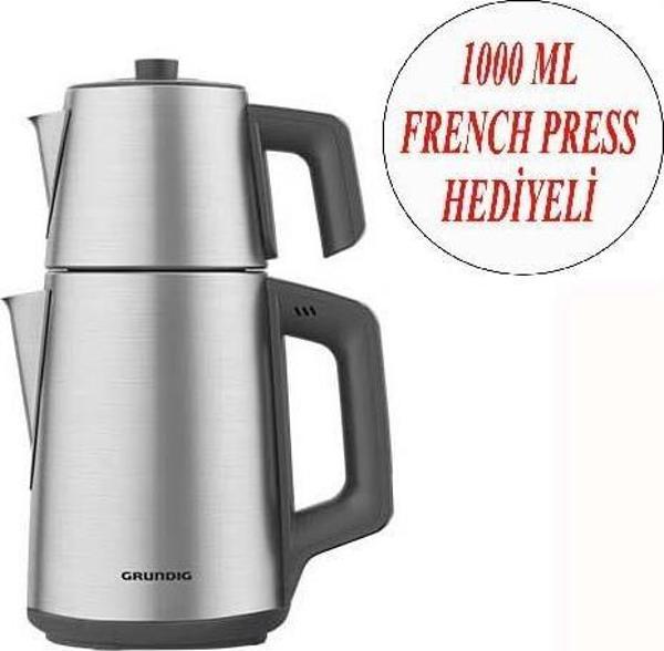 Grundig Çay Makinesi ve Cam Bitki Çayı Demliği 1000 ML - Image 1