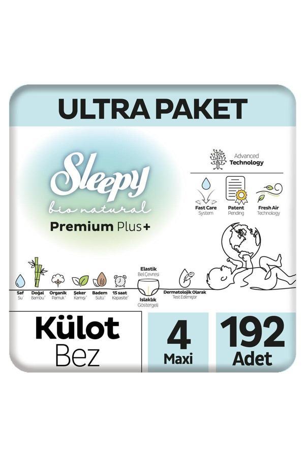 Bio Natural Premium Plus Ultra Paket Külot Bez 4 Numara Maxi 192 Adet - Image 1