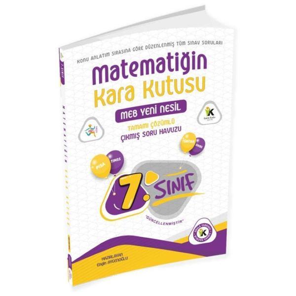 7.Sınıf Matematik Kara Kutu Tamamı Çözümlü Çıkmış Soru Bankası - Karakutu Yayınları - Image 1