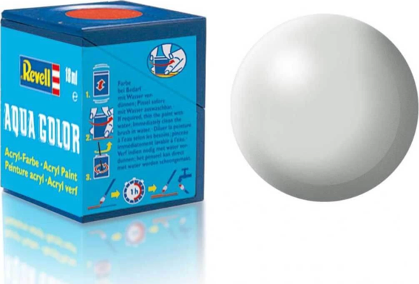 Nessi World Revell 371 - Aqua Color Light Grey Silk - Mat Boya- 18 ml - Image 1