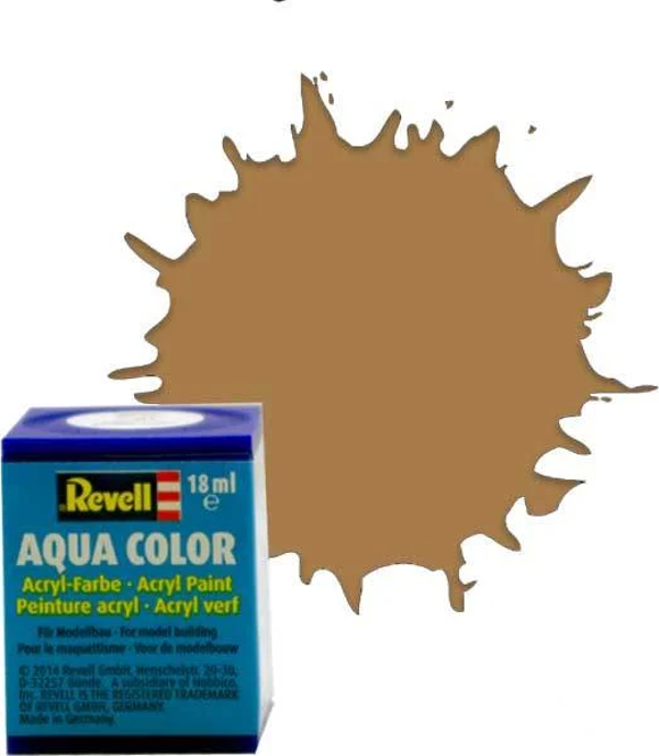 Nessi World Revell 86 - Aqua Color Olive Brown - Mat Boya- 18 ml - Image 1