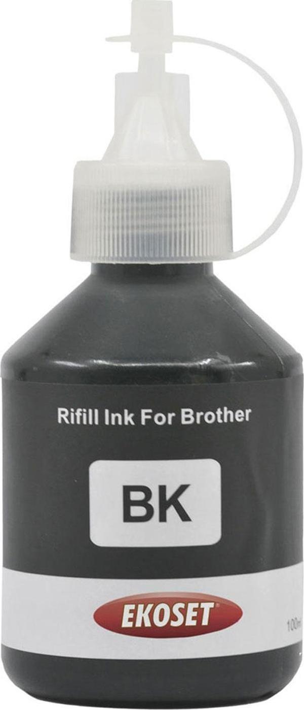 Ekoset Brother Tanklı yazıcılar için uyumlu Siyah mürekkep 100 ml - Image 1