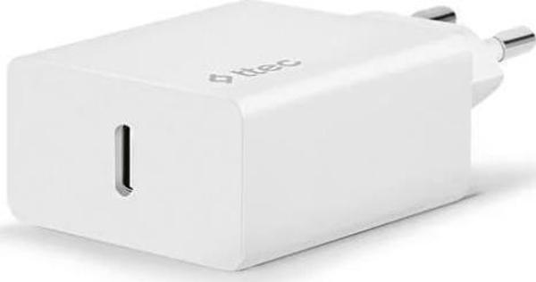 Ttec SmartCharger 20W PD Seyahat Hızlı Şarj Aleti + USB-C - USB-C 3A TYP-C Kablo Beyaz - Image 1