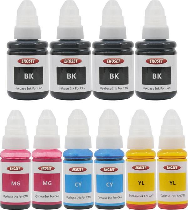 Ekoset Canon G2400 G2410 G2411 G2415 uyumlu Renkli Mürekkep 10 adet - Image 1