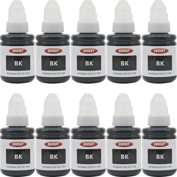 Ekoset Canon G3400 G3410 G3411 G3415 uyumlu Siyah Mürekkep 135ml 10 adet - Image 1