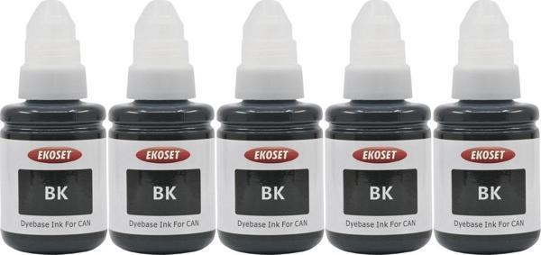 Ekoset Canon G4400 G4410 G4411 uyumlu Siyah Mürekkep 135ml 5'li set - Image 1