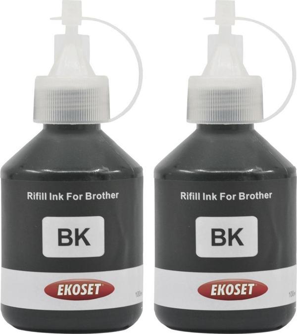 Ekoset Brother DCP-T300 T310 T500W T510W uyumlu Siyah mürekkep 2 adet 100 ml - Image 1