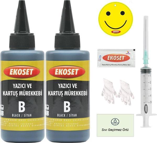 Ekoset Canon PG 510, CL 511 uyumlu Siyah Mürekkep 200ml - Image 1