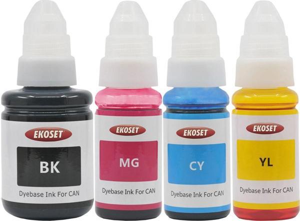 Ekoset Canon Tanklı yazıcılar için uyumlu mürekkep 4 renk GI-490 uyumlu - Image 1