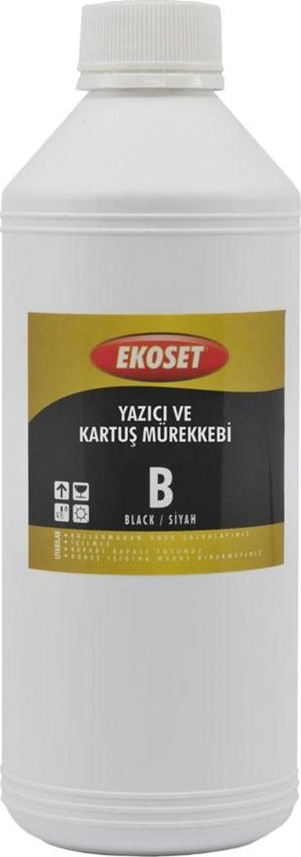 Ekoset Canon uyumlu Tanklı yazıcılar için Siyah mürekkep 1 Litre GI-490 uyumlu - Image 1