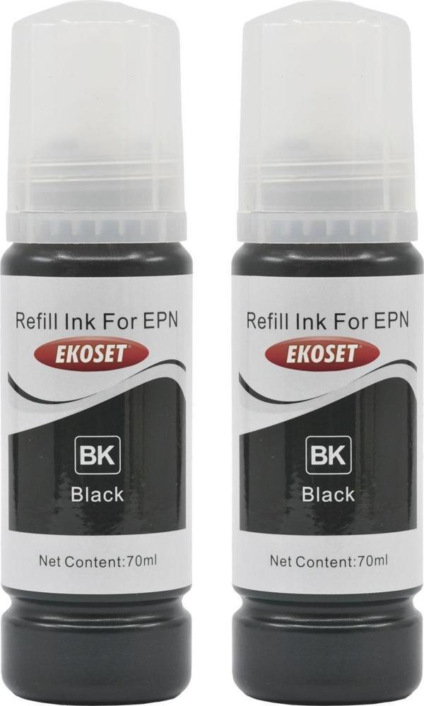 Ekoset Epson L3150 Siyah Muadil Mürekkep 2'li set 70ml 103 serisi - Image 1