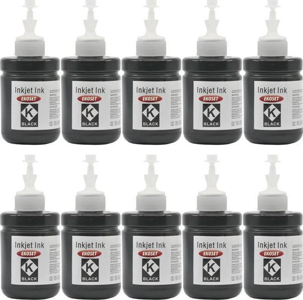 Ekoset Epson L605 L655 L1455 uyumlu Siyah Muadil Mürekkep 10lu set 140ml - Image 1