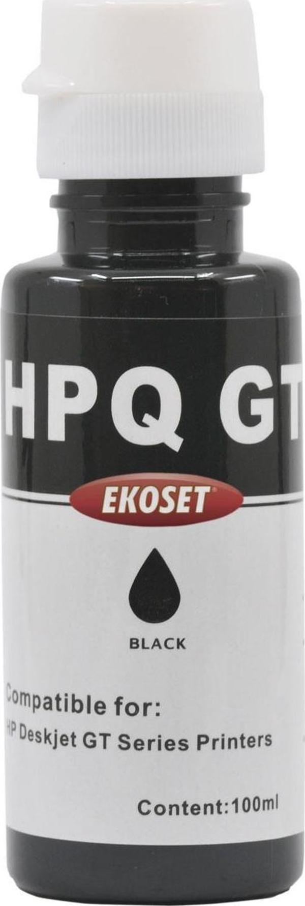 Ekoset hp GT51, GT53, 30, 32 Uyumlu Siyah Mürekkep 100ml - Image 1