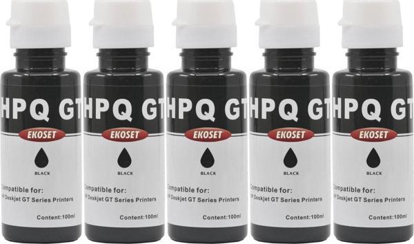 Ekoset hp ink Tank 115 315 415 Uyumlu Siyah Mürekkep 5'li set - Image 1
