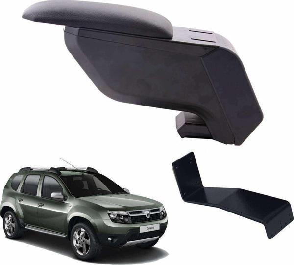 3 Tıkla Dacia Duster 2013 Delmesiz Çelik Ayaklı Siyah Kolçak Kol Dayama - Image 1