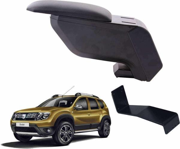 3 Tıkla Dacia Duster 2014 Delmesiz Çelik Ayaklı Siyah Kolçak Kol Dayama - Image 1