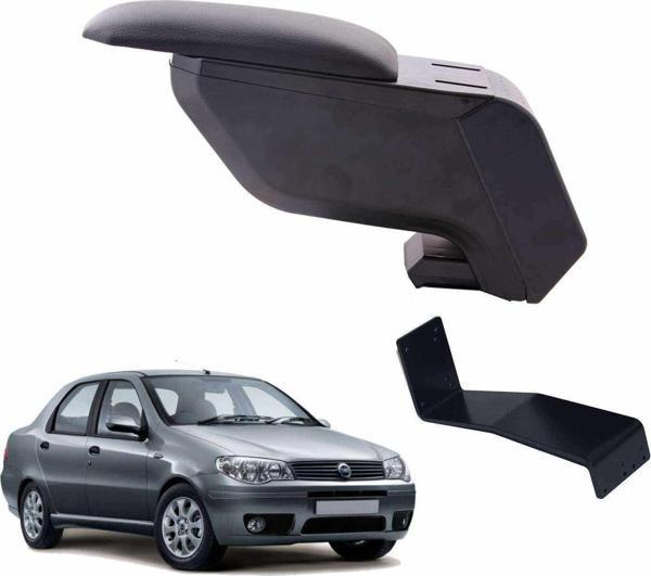 3 Tıkla Fiat Albea 2004 Delmesiz Çelik Ayaklı Siyah Kolçak Kol Dayama - Image 1