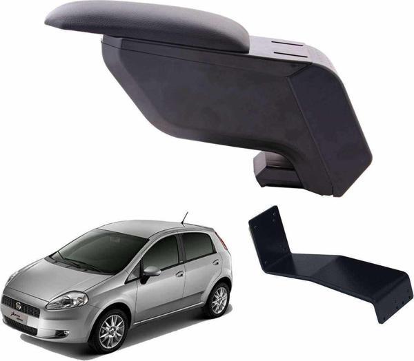 3 Tıkla Fiat Grande Punto 2005 Delmesiz Çelik Ayaklı Siyah Kolçak Kol Dayama - Image 1