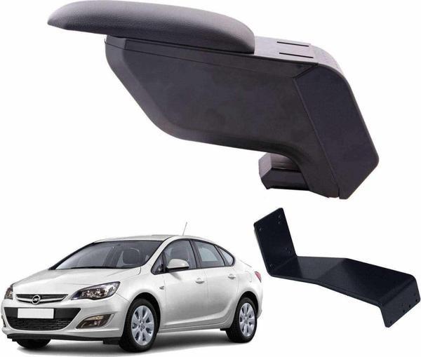 3 Tıkla Opel Astra J 2013 Sedan Delmesiz Çelik Ayaklı Siyah Kolçak Kol Dayama - Image 1