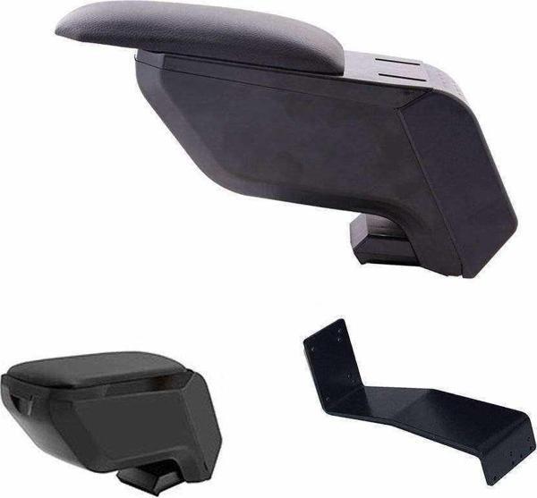 3 Tıkla Peugeot 206 Delmesiz Çelik Ayaklı Siyah Kolçak Kol Dayama - Image 1