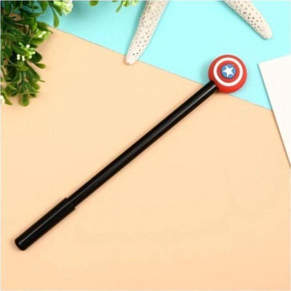 Adm Store 1 Adet Captain America Temalı Tükenmez Kalem Siyah Mürekkep - Image 1