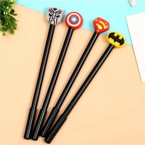 Adm Store Dörtlü Batman, Superman, Captain America, Transformers Tükenmez Kalem Set - Image 1