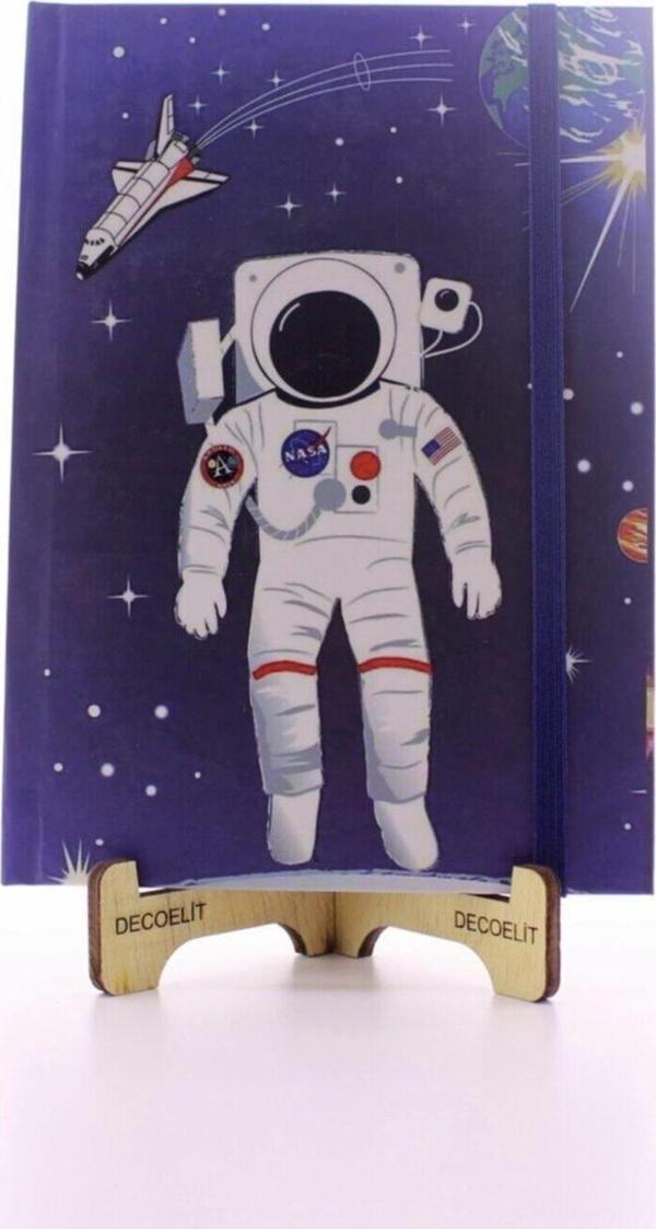 Adm Store Lastikli Çizgisiz Sert Kapak Nasa Defter - Image 1