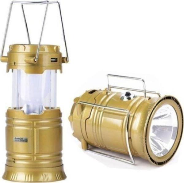 Adm Store Solar Şarjlı Güneş Enerjili Kamp Çadır Feneri Led Usb Girişli Kamp Lambası Büyük Boy - Image 1