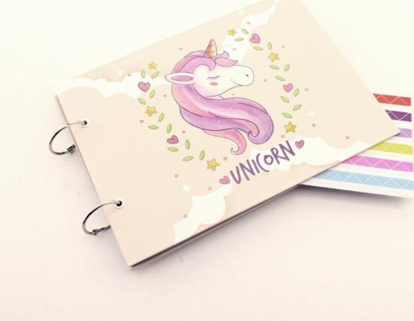 Adm Store Unıcorn Tasarımlı Kendin Yap Fotoğraf Albümü Klaket - Image 1