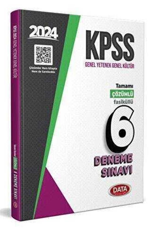 KPSS GENEL YETENEK GENEL KÜLTÜR 6 DENEME ÇÖZÜMLÜ 2024 - DATA - Image 1