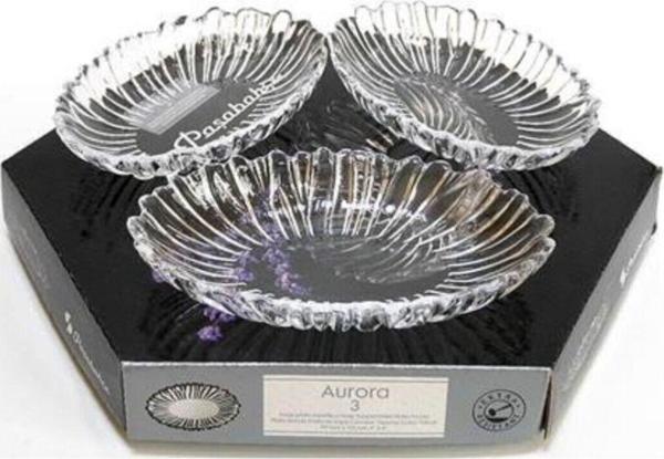 Paşabahçe aurora çerezlik kahvaltılık - 6 lı cam kayık tabak 10545 - Image 1