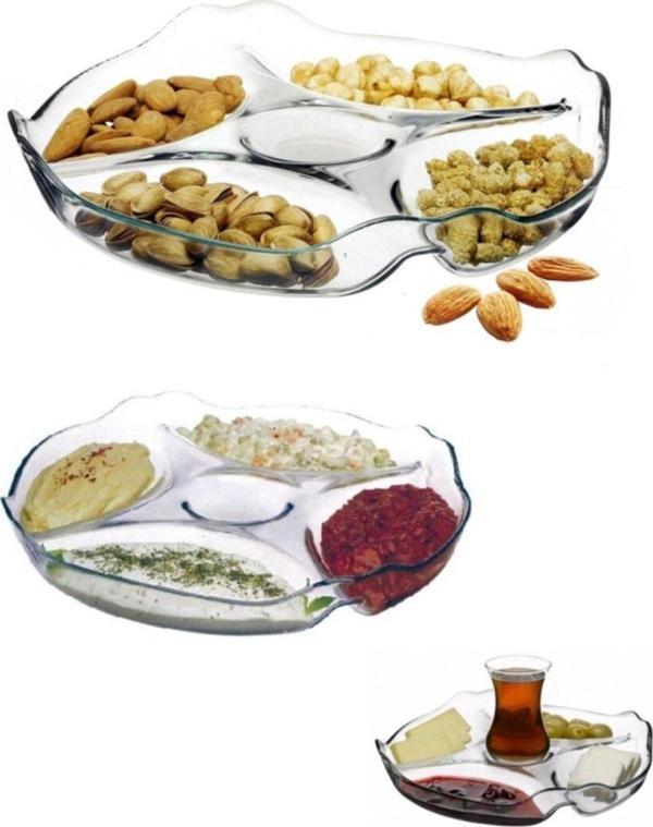Paşabahçe cam kahvaltılık - çerezlik sunum tabağı 30cm.  - Image 1