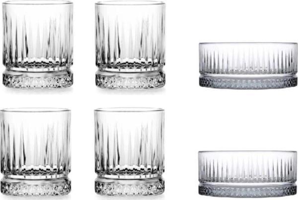 Paşabahçe elysia 6 parça viski - su bardağı çerezlik seti takımı 530042-520004 - Image 1