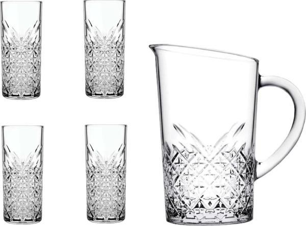 Paşabahçe timeless rakı bardak - 5 li özel seri sürahili rakı bardağı - Image 1