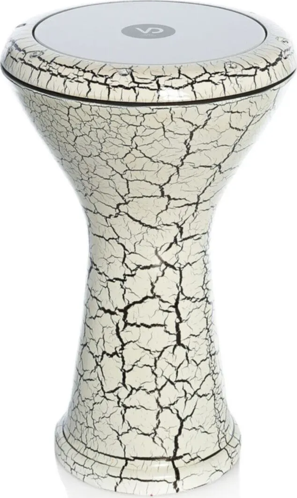 VATAN VD-3044 ÇÖMLEK ÇATLAK BOYALI DARBUKA BEYAZ - Image 1