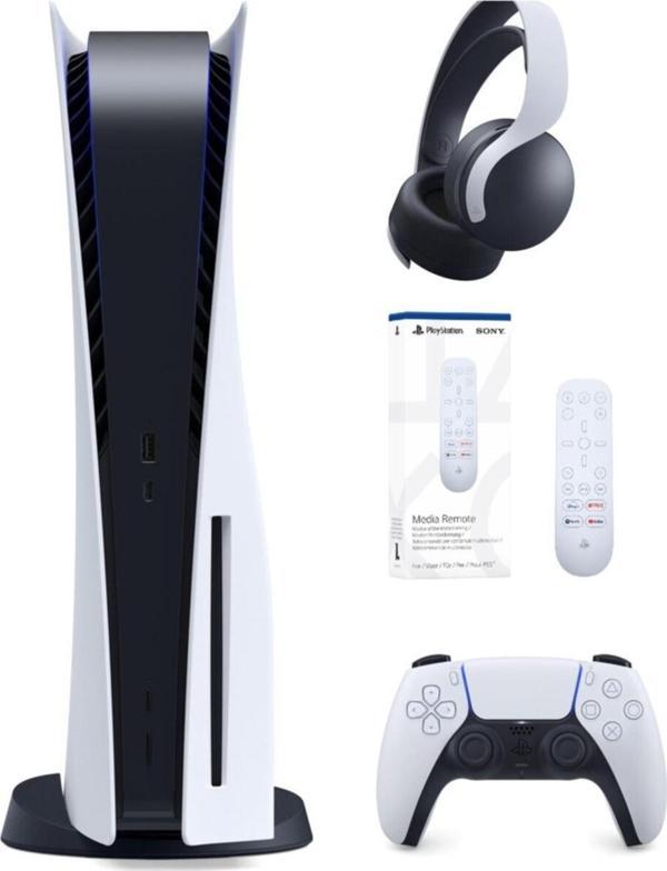 Sony Playstation 5 İthalatçı Garantili Ve Ps5 Pulse 3D Kulaklık Ve Ps5 Medya Kumandası - Image 1
