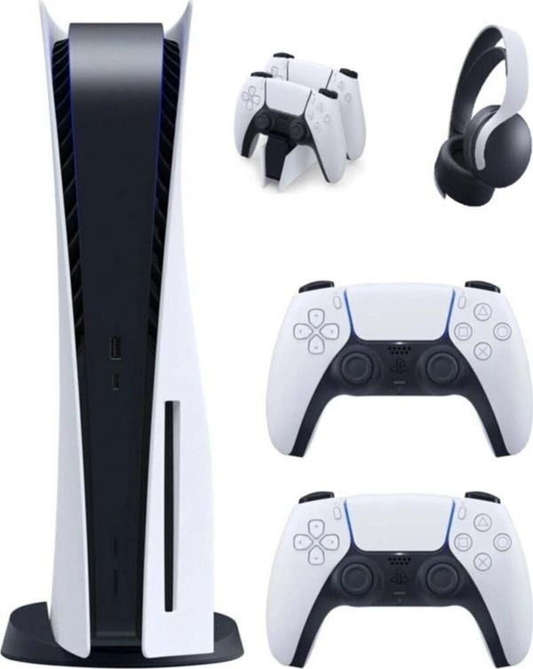 Sony Playstation 5 İthalatçı Garantili+ 2. Kol + Ps5 Pulse 3D Kulaklık + Ps5 Şarj Istasyonu - Image 1