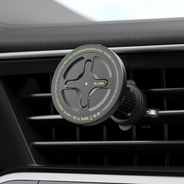 Blueo Ape Legend Kablosuz Manyetik Magsafe Hızlı Araç Şarj Cihazı Siyah - Image 1