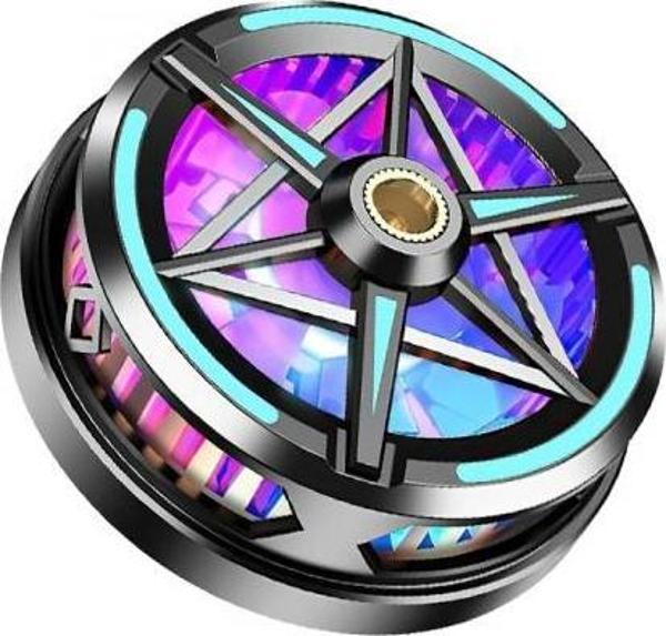 Polham Süper Hızlı Nano Soğutuculu Manyetik Mıknatıslı Telefon Soğutucu Fan, RGB Işıklı Universal  - Image 1
