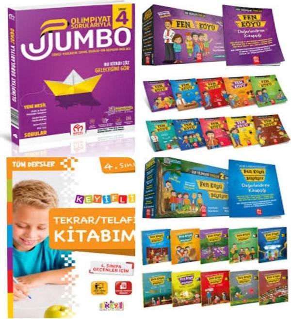 4. Sınıf Jumbo Soru Bankası+Fen Köyü 1 Ve 2.Seri Hikaye Setleri Ve Telafi Tekrar Kitabım - Model Eğitim Yayınları - Image 1