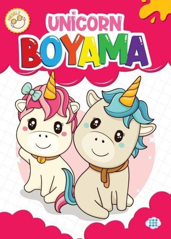 Neşeli Unicorn Boyama - Dokuz Yayınları - Image 1