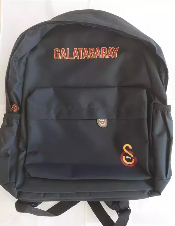 Me Çanta Okul Sırt Çantası Galatasaray Önden Cep Detaylı Siyah 24561 - Image 1
