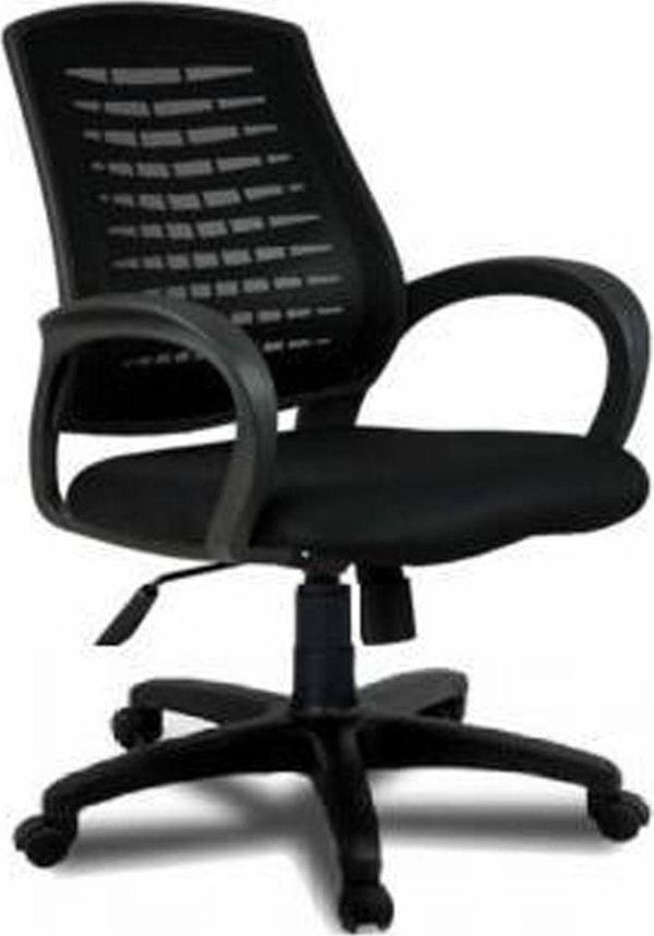 Herkese Mobilya Fileli Siyah Renk Öğrenci Ofis Personel Çalışma Toplantı Koltuğu Pole2 - Image 1