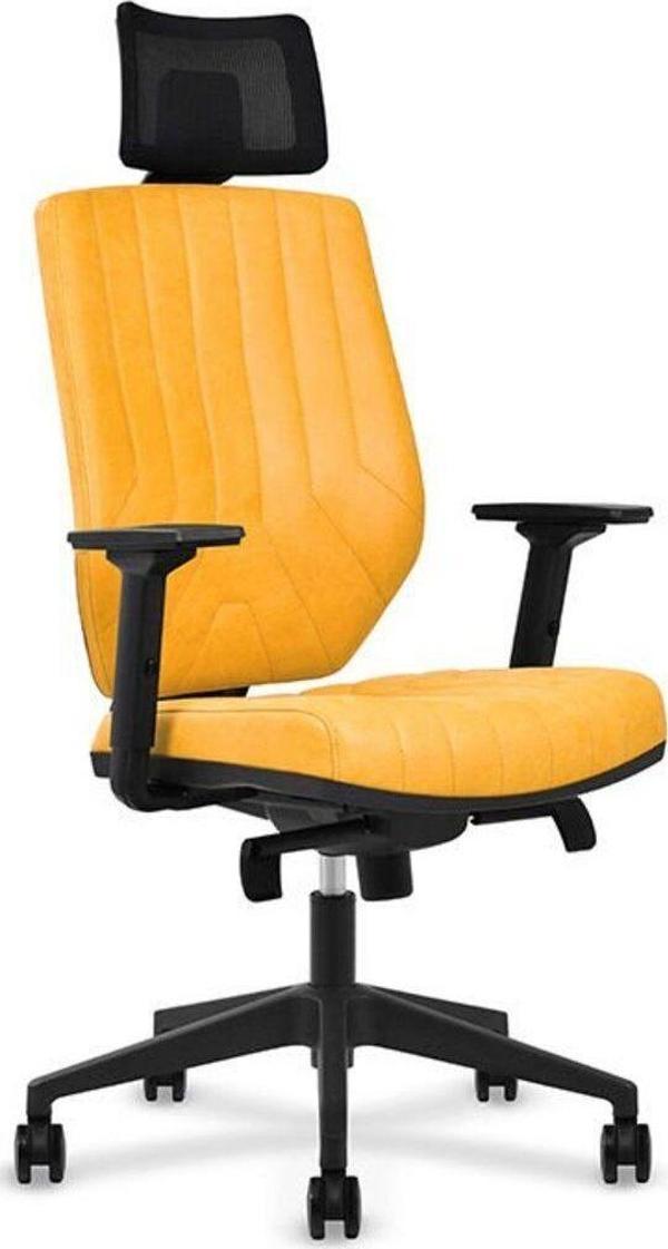 Herkese Mobilya Fusion Yellow Deri Yönetici Koltuğu - Image 1