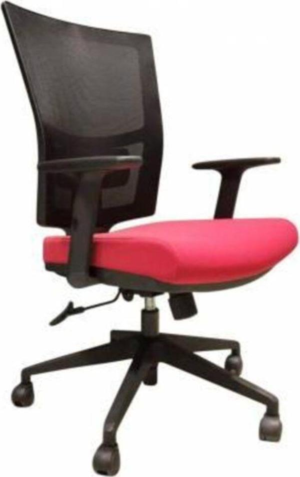 Herkese Mobilya H-8011 Siyah Kırmızı Fileli Çalışma Sandalyesi - Image 1