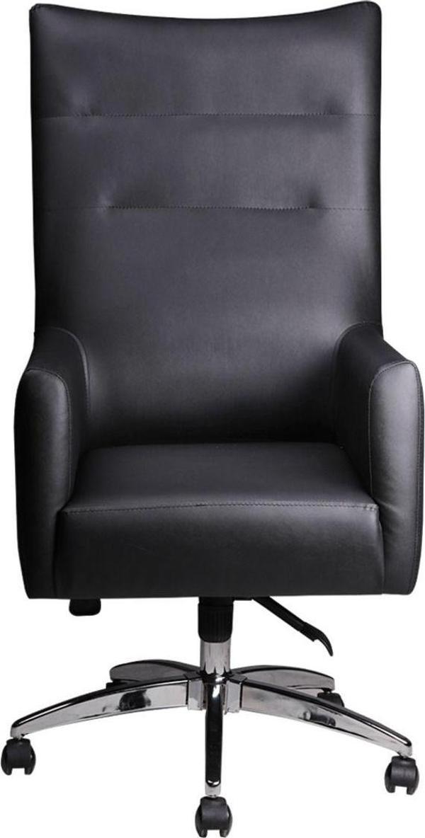 Herkese Mobilya Konsey Siyah Deri Makam Koltuğu - Image 1