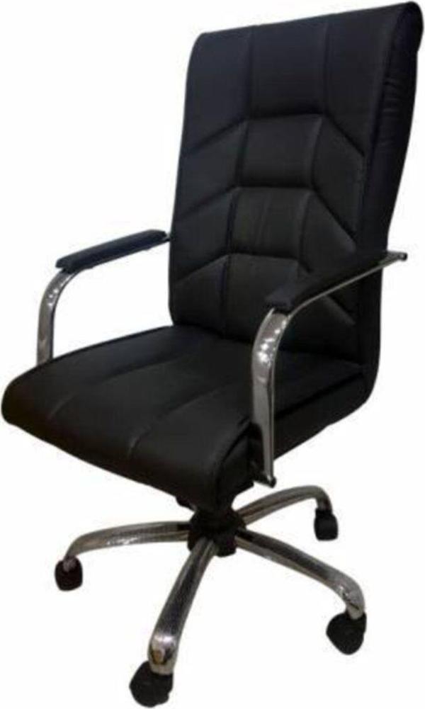 Herkese Mobilya Risus Krom Makam Koltuğu Ofis Koltuğu Büro Koltuğu Müdür Koltuğu Çalışma Koltuğu Bilgisayar Koltuğu - Image 1